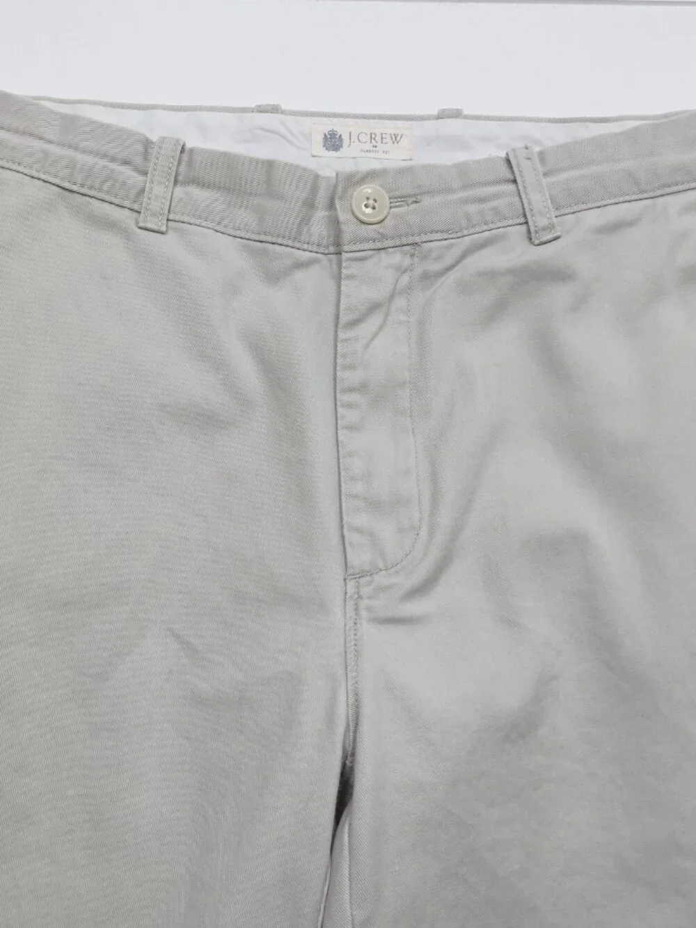J.Crew Men’s Beige Classic Fit Chino Pants 32x34 Cotton Preppy